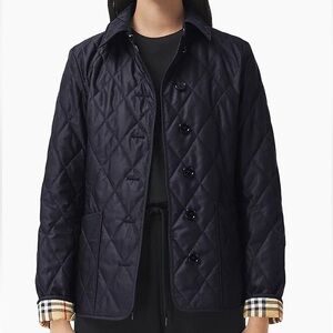 Burberry Black Quilted Utility Jacket